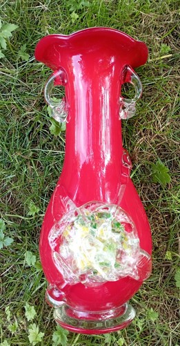 Vase verre soufflé - verre,