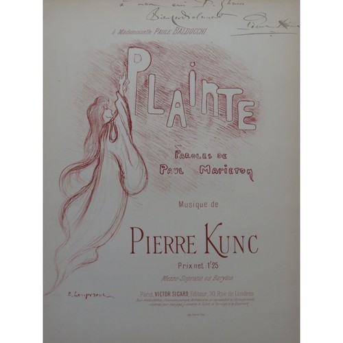 Kunc pierre plainte dédicace - kunc,