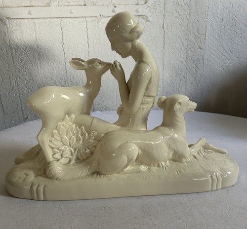 Céramique statuette art deco - ,