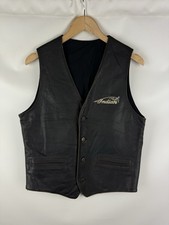 Gilet gilet motard cuir homme Indian Motorcycle vintage taille ~ S / M