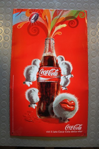 Coca cola enseigne métallique - coca,