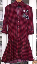 ROBE "LA BELLE ROC ROCAWEAR" 36-38 UN AIR GOTHIQUE MANCHES 3/4 -BOUTONS PRESSION