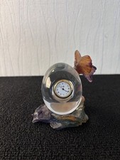 Pendulette papillon en cristal