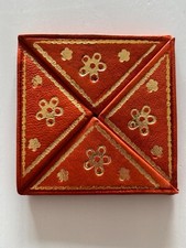 Porte-monnaie en cuir artisanal marocain – Pliable et décoré à la main