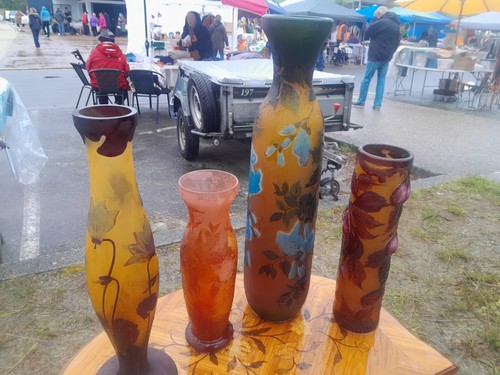 Grand vase marque galle - ,