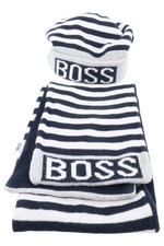 BOSS HUGO BOSS Ensemble de bonnets Enfant Bleu Blanc Rayé (EU 44)