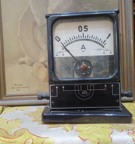 Ancien amperemetre art - art, deco