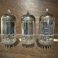 Lot Of 3 RCA 12AX7 Tubes Angle