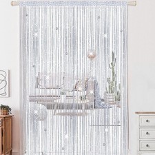 Rideau fils perles - rideau, en