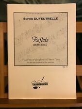 S. Dufeutrelle Reflets (reflections) partition flûte vibraphone piano Notissimo