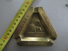 Cendrier cuivre laiton cycles automobile Peugeot vintage ancien collector bronze