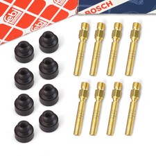 8X BOSCH Injecteur + 8X FEBI Support Pour MERCEDES W126 W116 W460 W123 W124