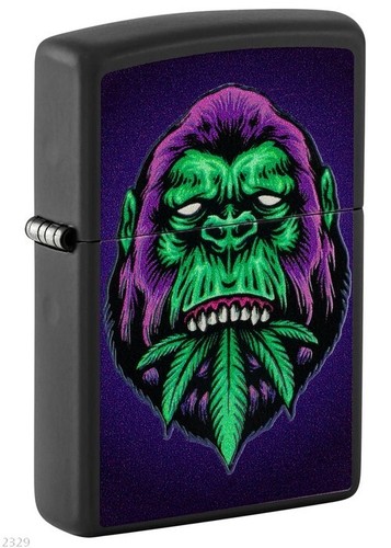 Zippo black light gorilla - black,