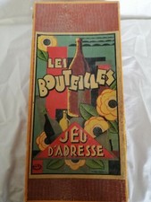  Rare ancien JEU N.K. ATLAS Paris Les Bouteilles Jeu d'adresse catapulte/Old toy