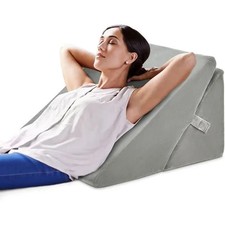 Coussin Soutien Triangulaire Polyvalent Oreiller Anti-Stress Dos & Genoux GOPLUS