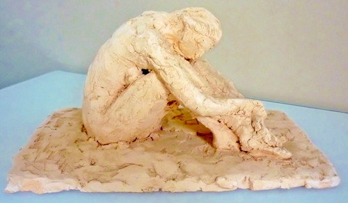 Superbe sculpture terre - superbe, cuite