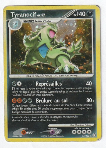 Carte pokemon tyranocif 123 - carte, 17/123