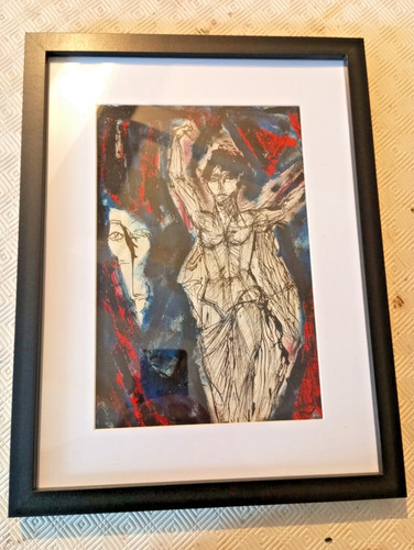 Tableau moderniste nue encre - nue,