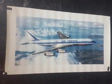 BELLE AFFICHE photo AIR FRANCE BOEING 707   118X67CM
