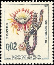 Monaco 537B Neuf sans charnière 1964 Reine de la Nuit Cactus Selenicereus