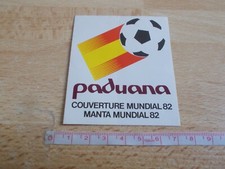 Autocollant PADUANA - MUNDIAL 82 - COUPE DU MONDE DE FOOTBALL 1982