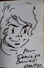 RARE DEDICACE  DANY  SUR FEUILLE  OLIVIER RAMEAU