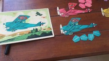 Ancien loto avion, biplan rare