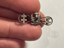 Bijoux Belle Broche ancienne argent Croix de Lorraine (1-23)