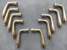 10 Poignées béquille laiton