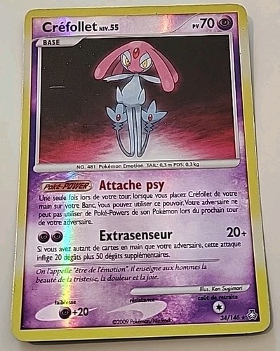 Carte pokémon créfollet - pokémon,