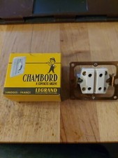 Double Prise 2P  Chambord duo Legrand 87194 Ancien Modele Neuf Avec Boite.