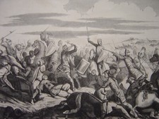 Gravure de la Bataille de