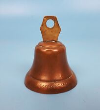 Petite cloche ancienne vintage de table en cuivre France signature à identifier