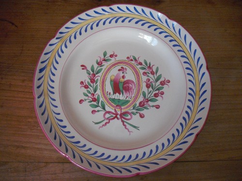 Ancienne assiette décor - , au