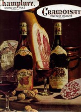 PUBLICITE 1968 CHAMPELURE CRAMOISAY Vin Fin et Velouté