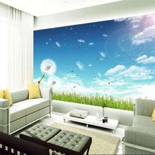 Taraxacum voler dans le ciel