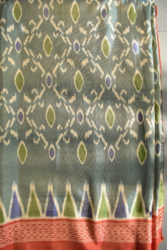 Tissu sari soie mélangée - en,