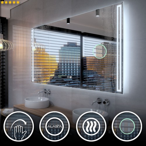 Roma lumineux led bain miroir - lumineux,