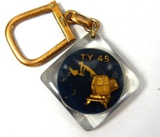 Porte-clés, Key ring  Bourbon- POCLAIN - Pelle TY.45- Engins de travaux Publics