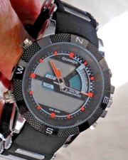 Mtr QUAMER1104 HOMME,DUAL TIME ALARME,CHRONO,6 FONCTIONS & DATE,TB FONCTIONS