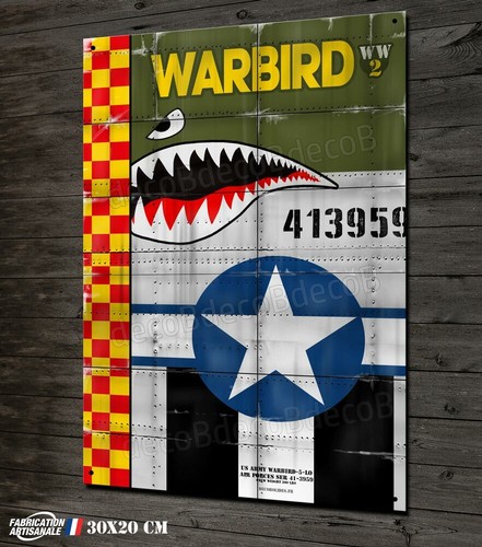 Plaque métal déco - , warbird