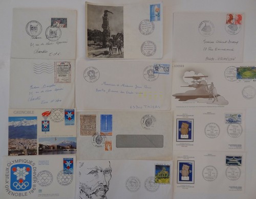 France 1964 lot fdc cp - france,