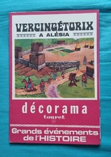 ANCIEN DECALCOMANIE  DECORAMA TOURET  VERCINGETORIX BATAILLE D'ALESIA