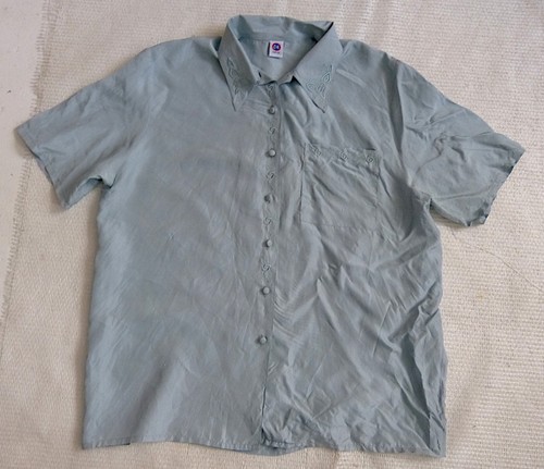 Chemise brodée en soie - brodée,