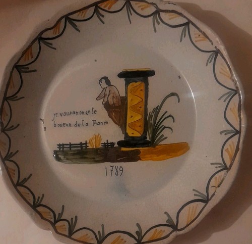 Rare assiette revolutionnaire - rare,