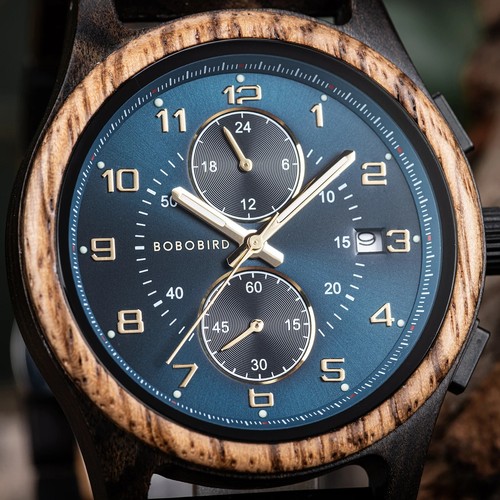 Wooden men watch vintage - wooden,
