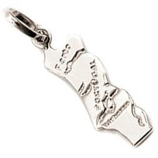 Bijoux Pendentif Carte Pays