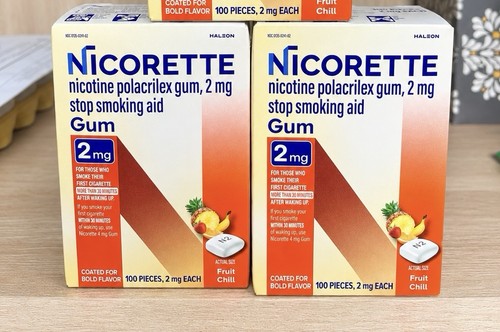 Packs nicorette nicotine gum - packs,