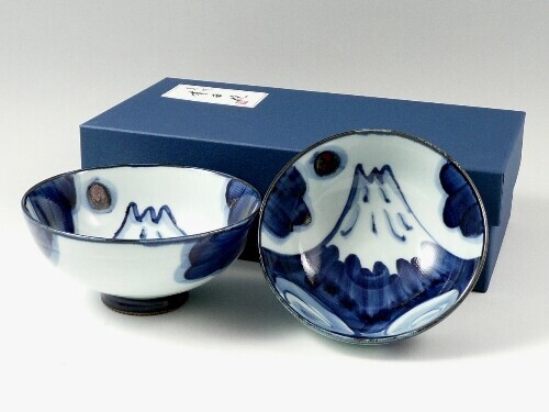 Paire arita yaki porcelaine - yaki,