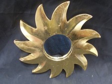 PETIT MIROIR SOLEIL BOIS DORÉ